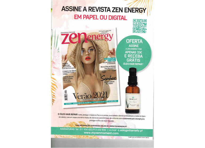 Assinaturas Revista ZEN:  HAIR REPAIR